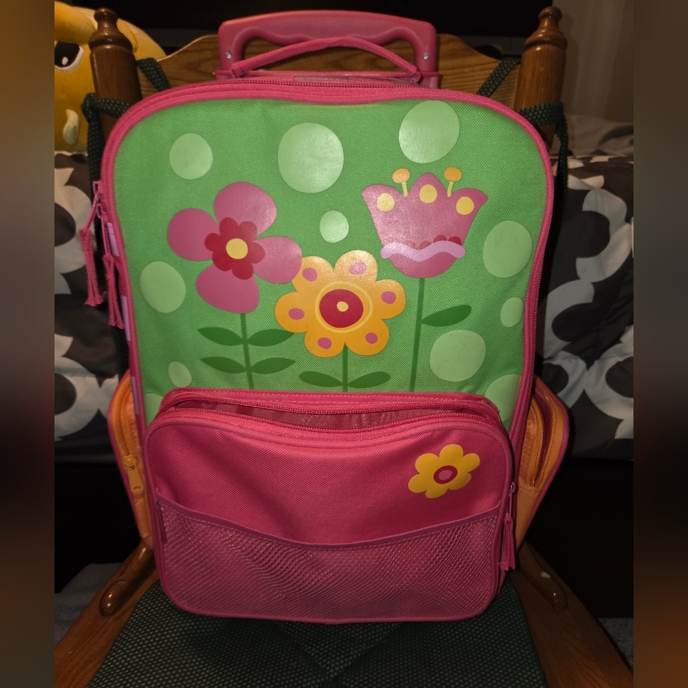 Colorful Floral Kids Suitcase